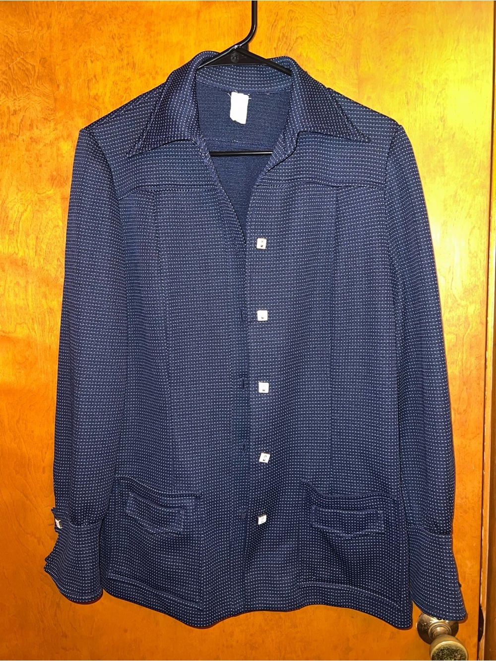 Source Unknown Navy Blue Women's Button-Up Blouse